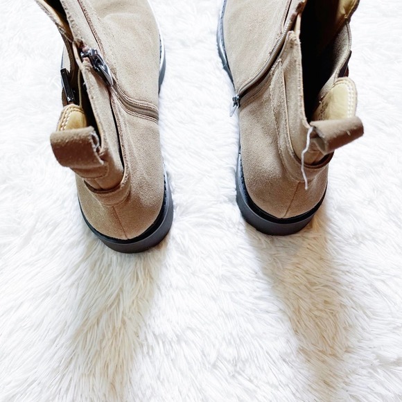 Franco Sarto Meridian Suede Brown Platform Boots SZ9 - Picture 2 of 11